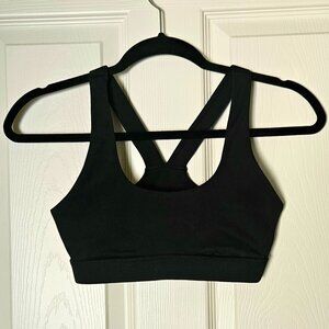 Girlfriend Collective Black Ella Scoop Neck Bra